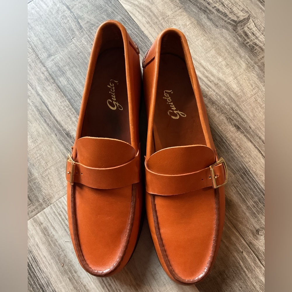 GUIDO 1952 Moccasin Simple Sole 4220 Tan VC Size 11